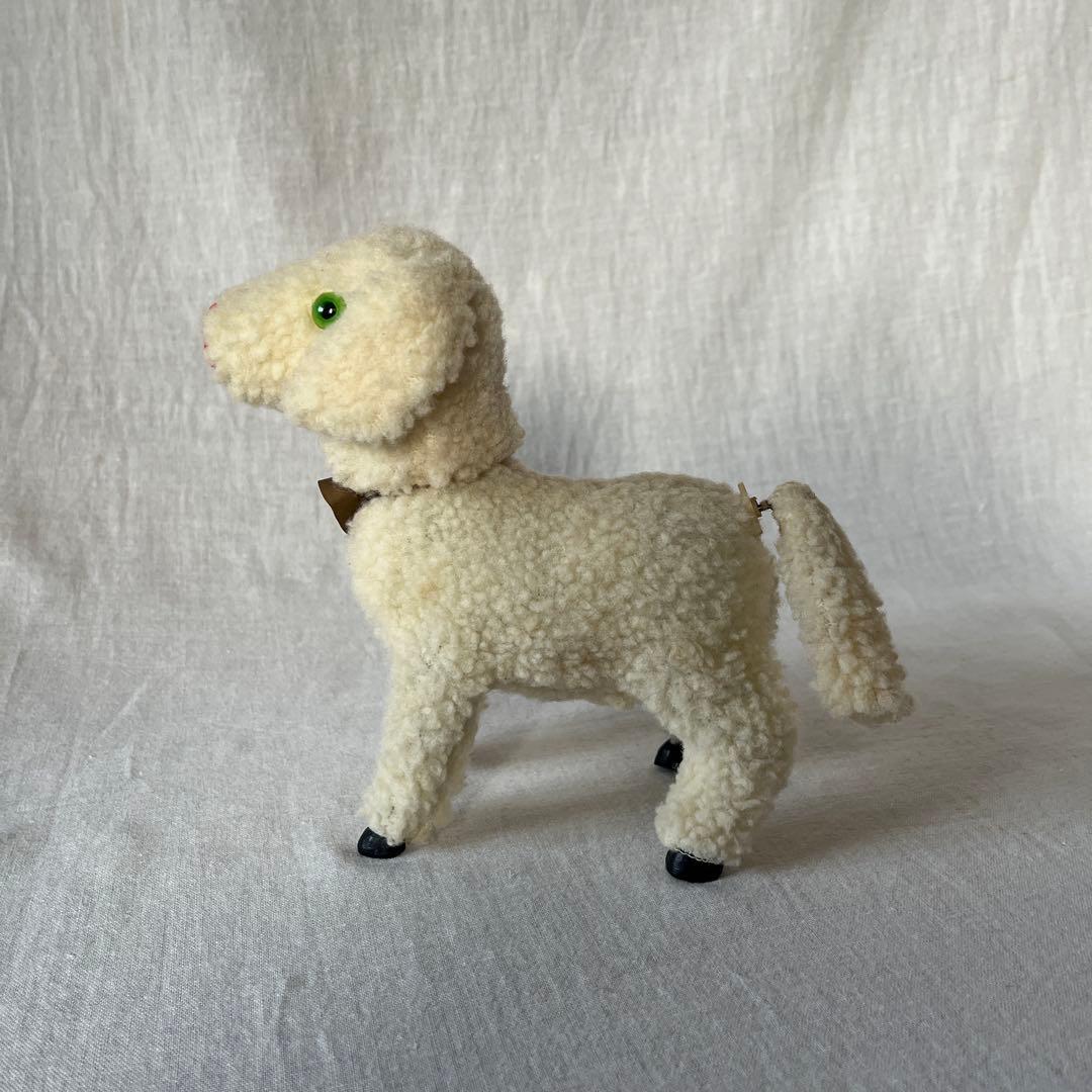 アンティーク　ドイツ　こひつじ　ぜんまい仕掛け