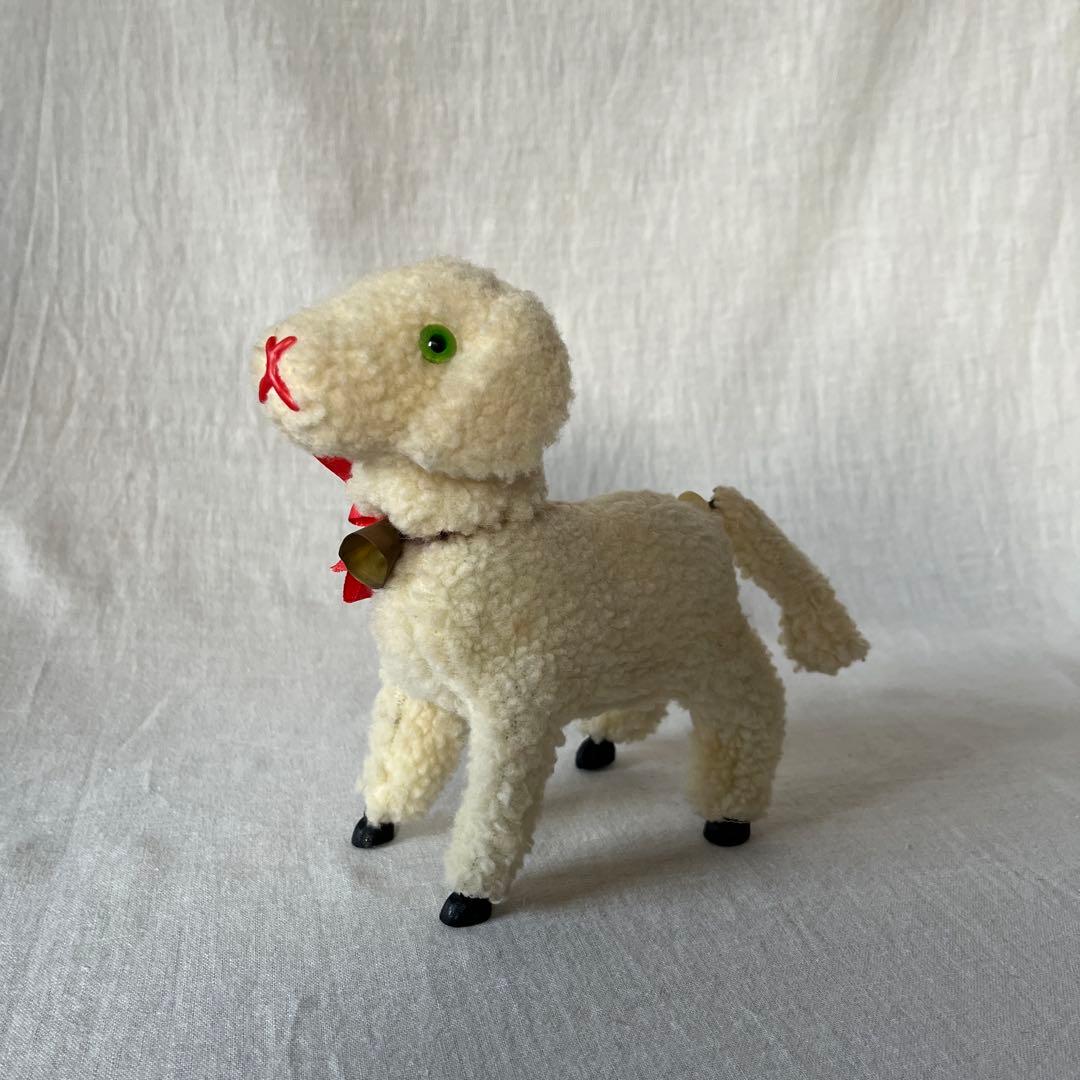 アンティーク　ドイツ　こひつじ　ぜんまい仕掛け