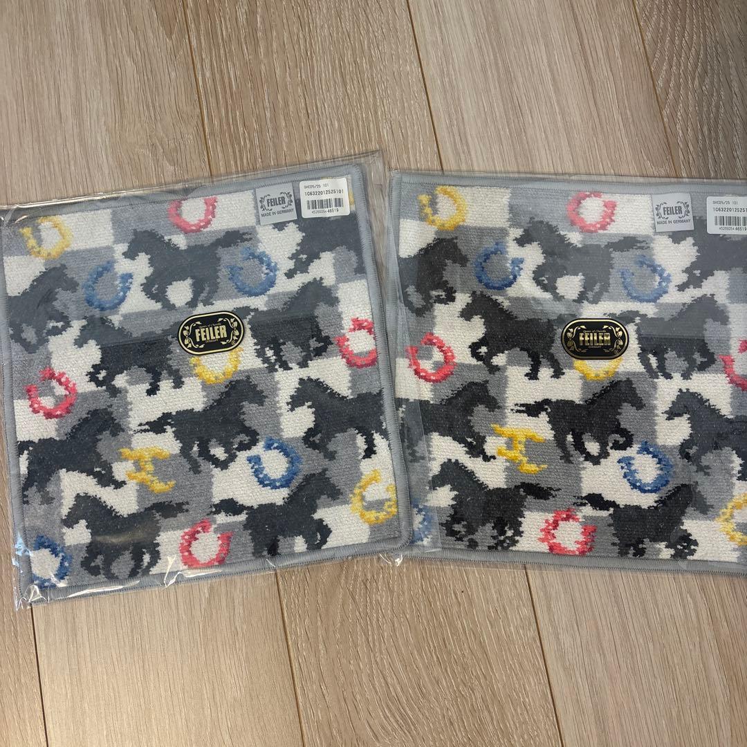 新品未使用　フェイラー　スプリントホース　ハンカチ　２枚セット　ギフト
