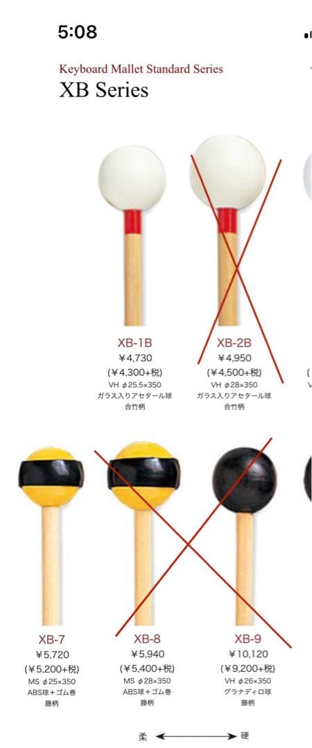 【最終値下げ】打楽器 木琴 鉄琴 マレットセット