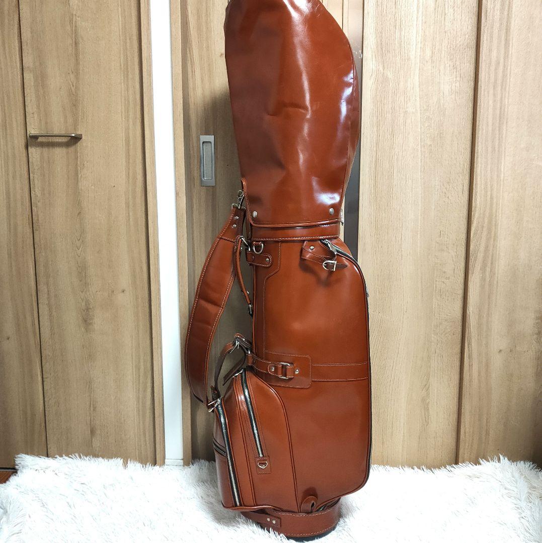 キャスコ(Kasco) 本革　キャディバッグ　ブラウン