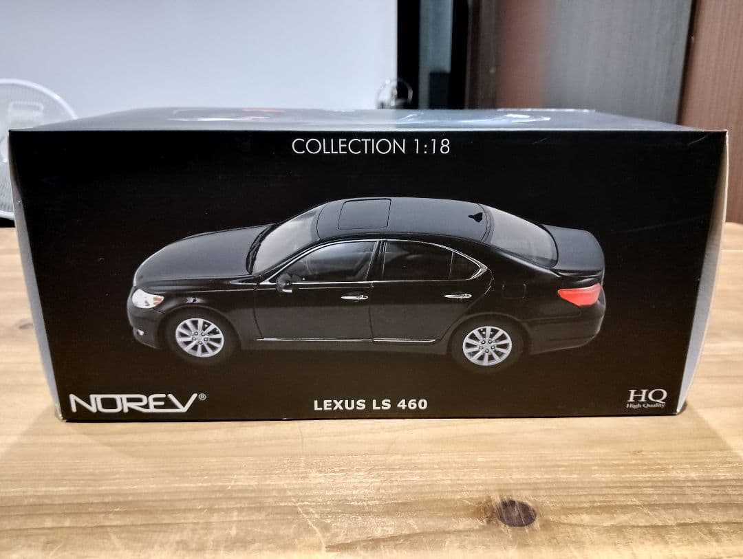 1/18 ノレブ　レクサス　LS460　中期型　ミニカー　ブラック