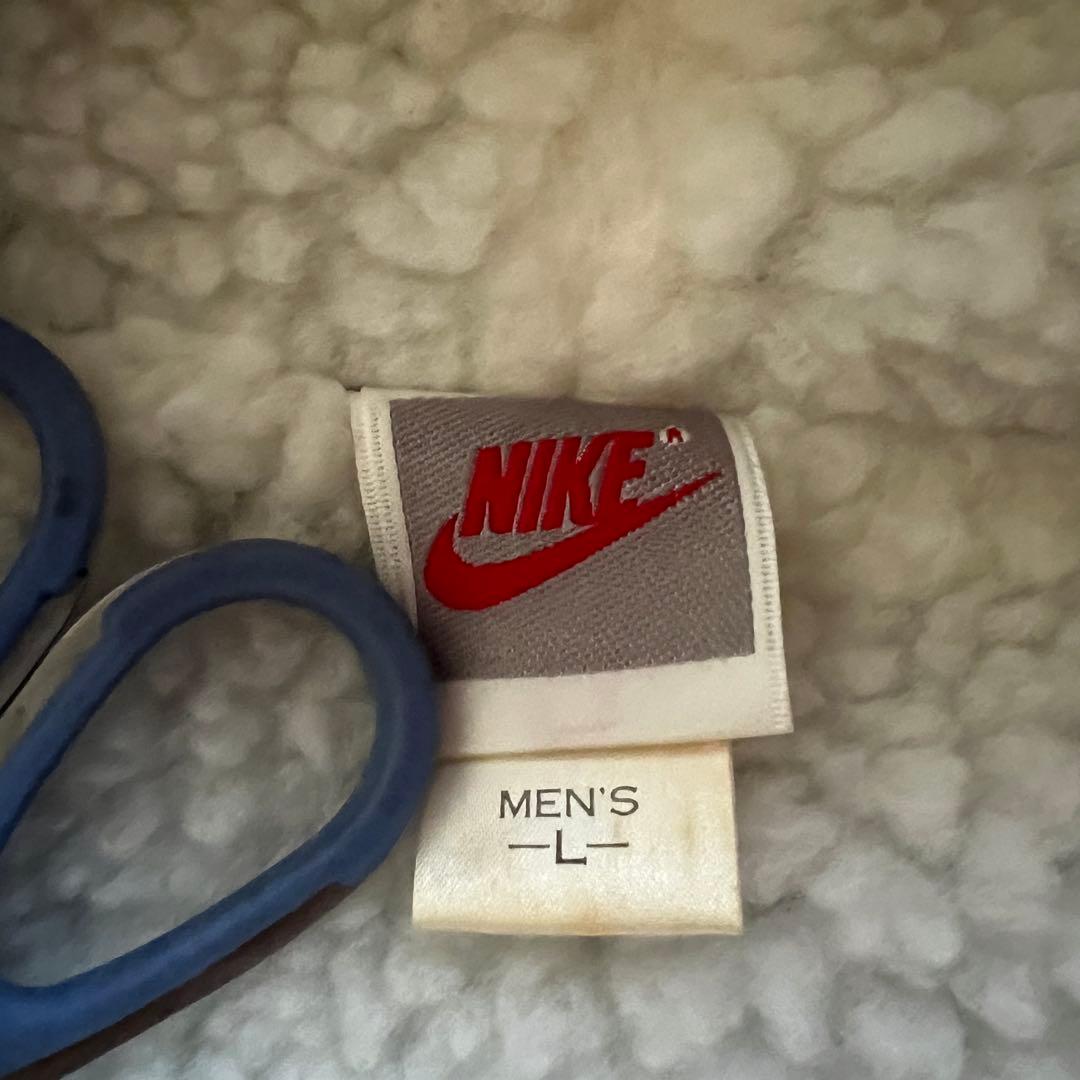 NIKE ナイキ L ベンチコート 青ブルー 裏ボア y2k old 90s