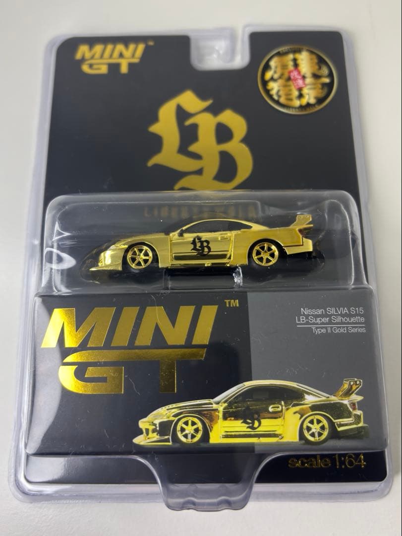 MINI-GT S15 LBWK 限定 ゴールド 1/64 ミニカー 原宿 1台