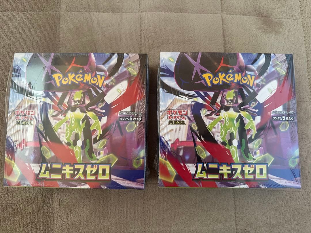 シュリンク有り】ポケモンカードゲーム MEGA ムニキスゼロ 2BOX