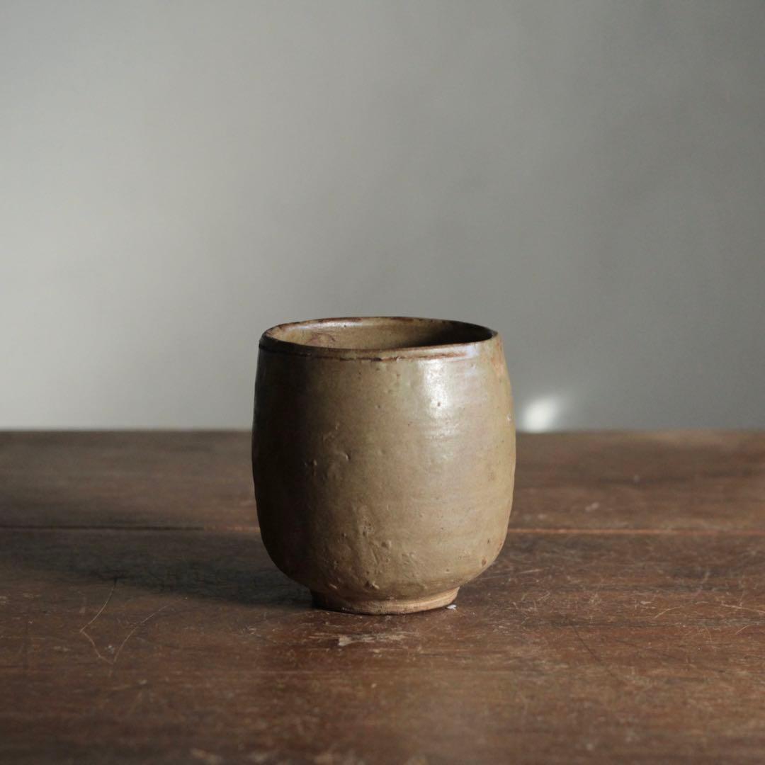 高麗 青磁 灰釉 筒茶碗 茶道具 古美術 古道具 アンティーク