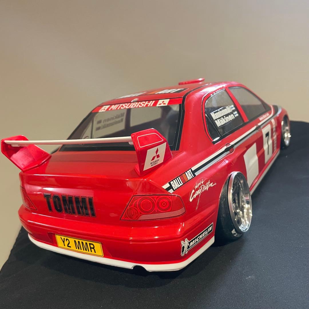 タミヤ　ランサーエボリューション　 1/10ラジコン　ラジコンボディ　ラリー