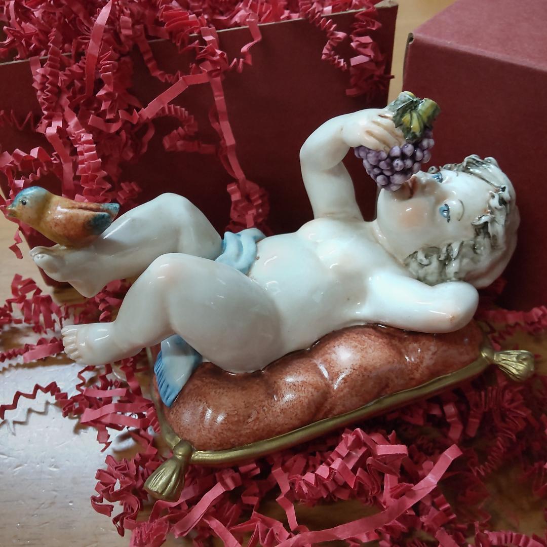 イタリア　エンゼル　飾りもの　置き物　秋