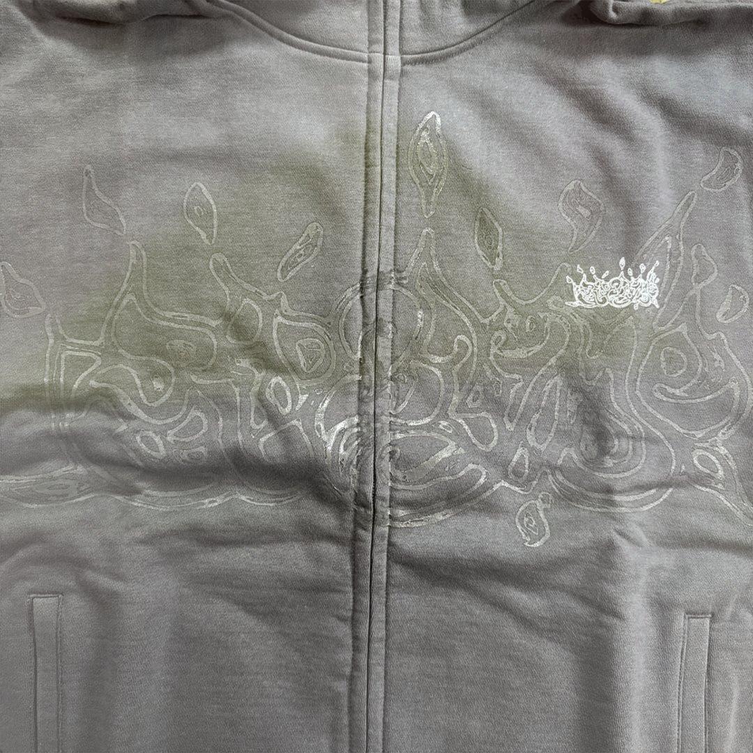 レア★リップスライムライブツアーグッズ★グレーパーカー グラフィックプリント