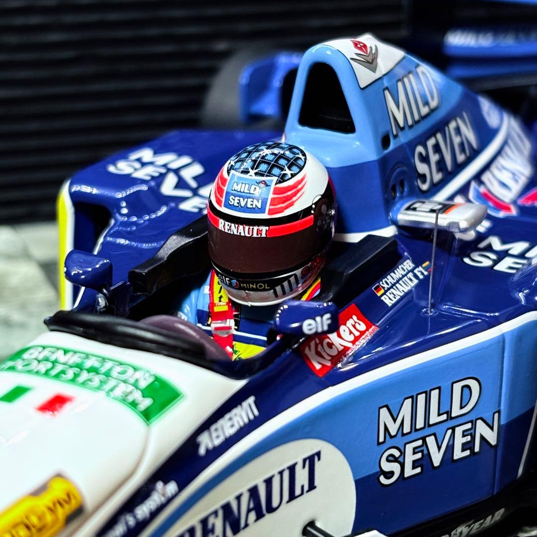 デカール加工品 1/18 PMA ベネトン ルノー B195 M.シューマッハ