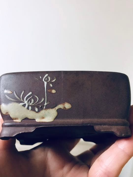 盆栽鉢　陶翠眞山時代盆栽鉢ミニ盆栽鉢小品盆栽鉢長方鉢山野草サボテン多肉植物