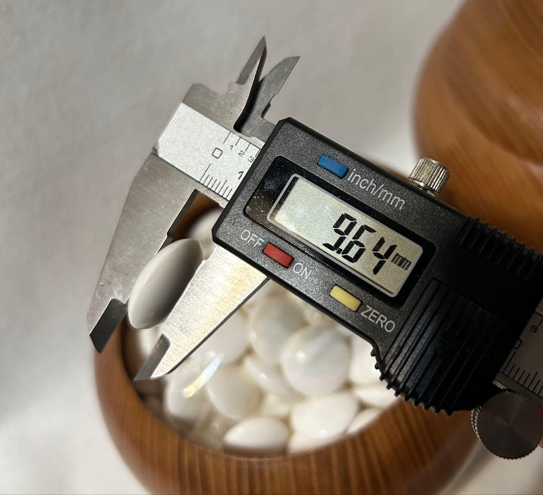 囲碁 碁石 蛤 那智黒 34号 碁笥