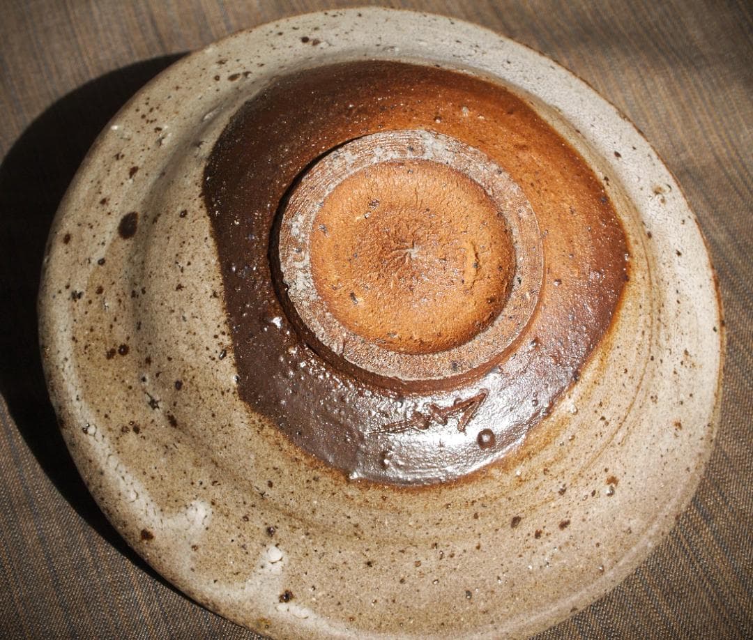 希少作★中川自然坊★絵唐津皿（２０，５ｃｍ）