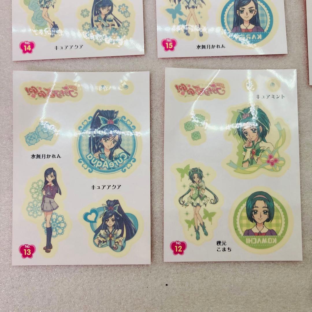 【ほぼ未開封★16点】プリキュア5 GOGO!　みずピタシール　プリキュア　P3