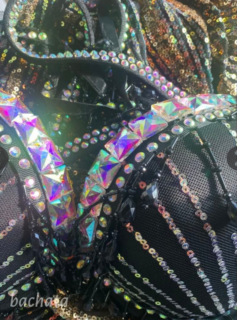 ベリーダンス衣装 黒✖️ゴールド