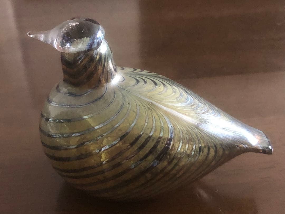 【イッタラバード】フィンランド偉大なガラス作家　オイバトイッカ作　鳥のオブジェ
