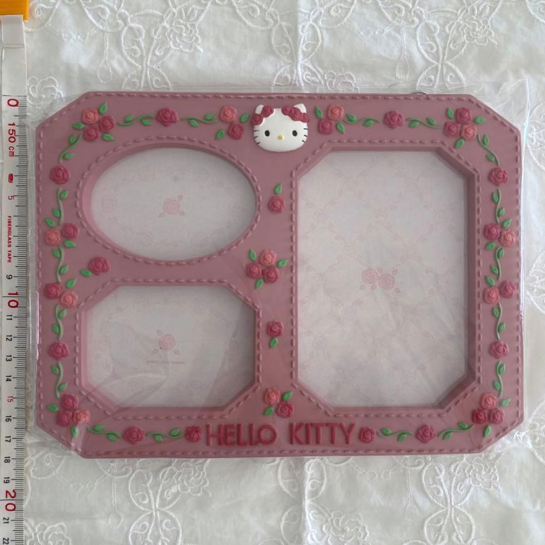 【 新品・未使用 】　希少！　レトロ　ハローキティ　野薔薇　フォトフレーム