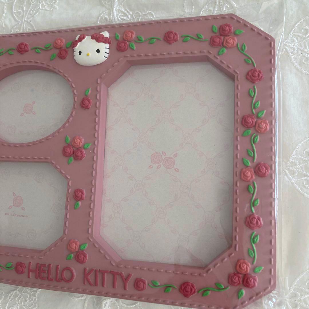 【 新品・未使用 】　希少！　レトロ　ハローキティ　野薔薇　フォトフレーム