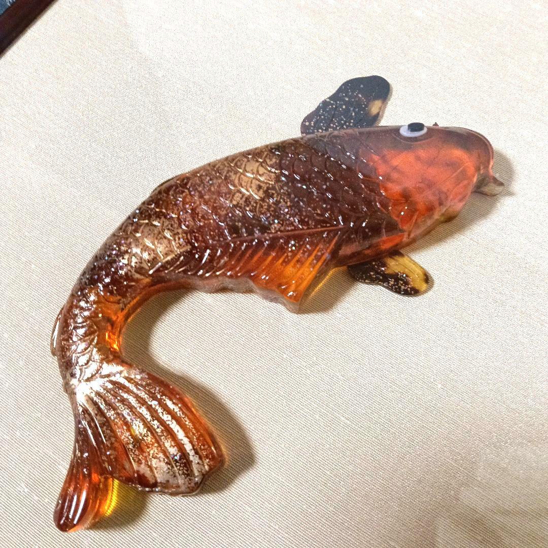 大型額装 希少 本鼈甲 昇鯉 金彩 金箔 赤甲 白甲