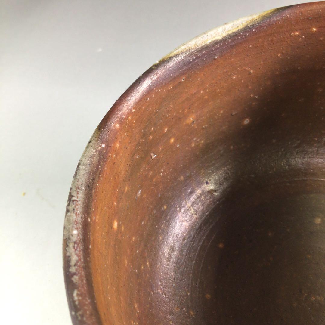 Ｒ１６８　茶碗　『備前焼』『山本陶秀造』『鵬雲斎　箱書』　抹茶碗　共箱　茶道具