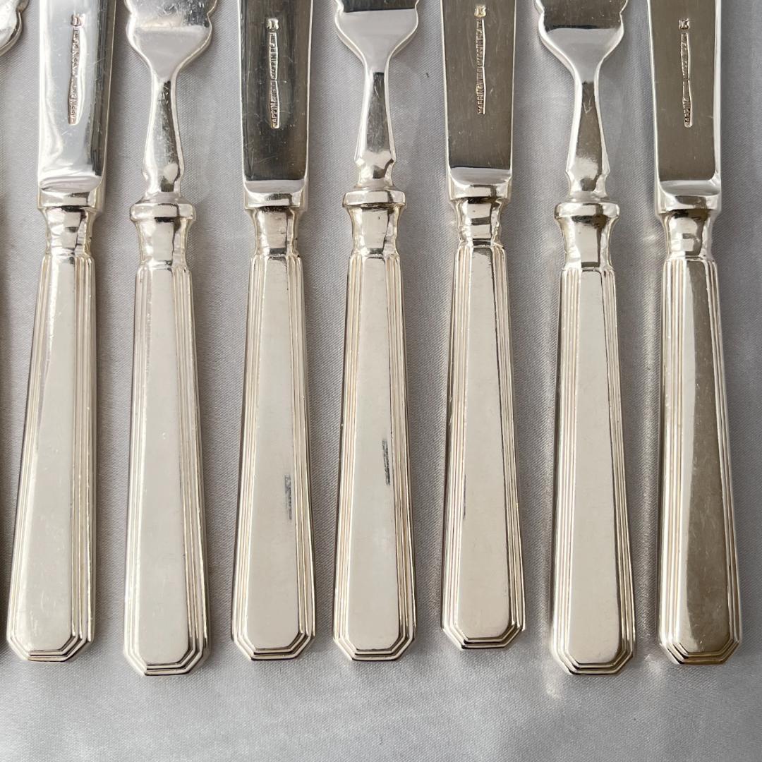 【Mappin & Webb】 アールデコ カトラリーセット 12本組 マッピン