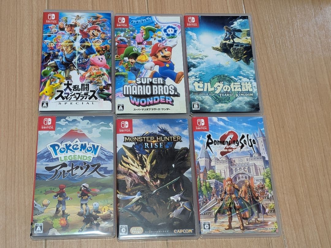 Nintendo Switch 本体 青/赤 + ゲーム6本セット