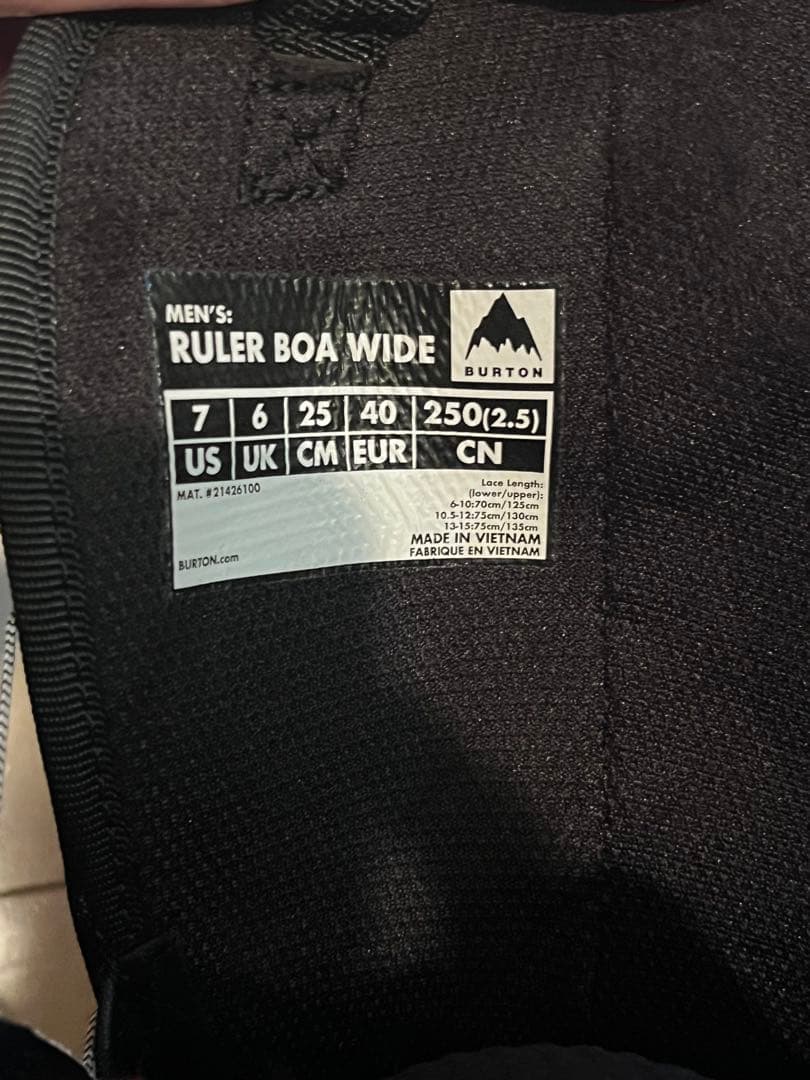 BURTON メンズ ルーラー BOA ワイド