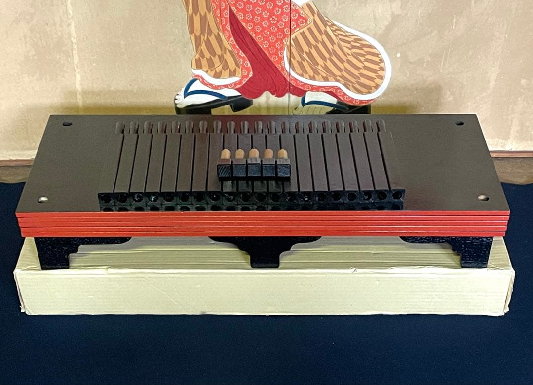 【美品】「母」 水谷棚 配膳棚 五段木製棚 懐石道具 水屋道具 茶道具 （F1）