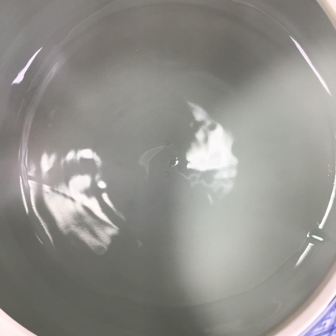 Ｐ８９０　水指　『平安　高野昭阿弥造』『染付祥瑞写』『蜜柑水指』　共箱　茶道具