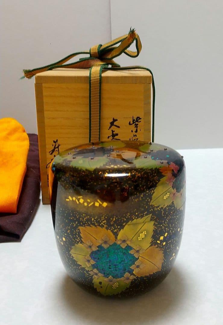 茶道具  棗  寿斉  紫陽花 蒔絵
