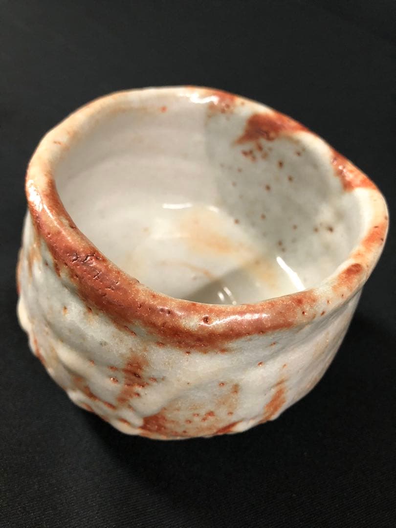 奥磯太覚＊志野茶碗＊陶芸品＊美濃焼＊茶碗