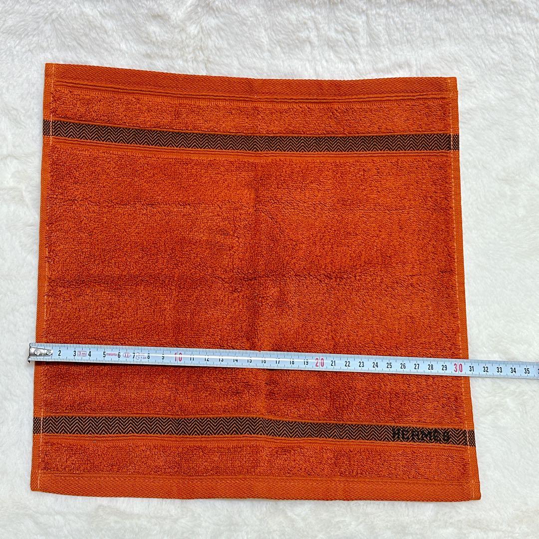 未使用品　HERMES オレンジタオル cotton