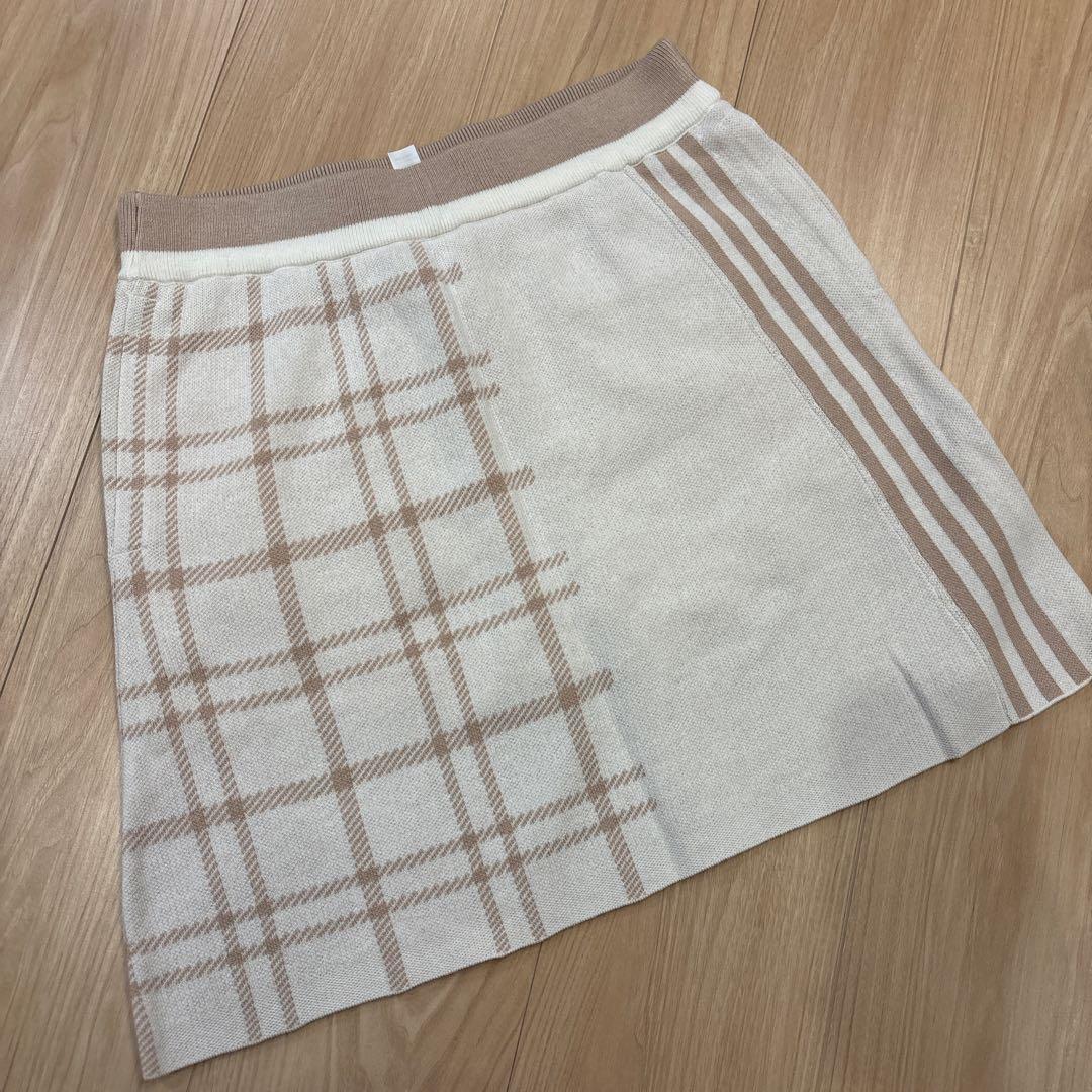 新品 アディダスゴルフ ニットセットアップ（カーディガン＆スカート）Lサイズ