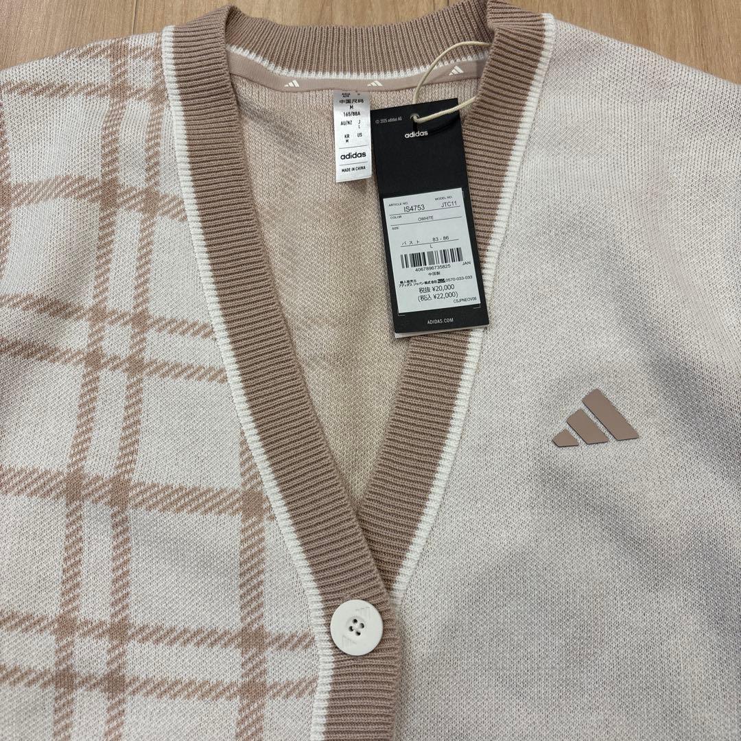 新品 アディダスゴルフ ニットセットアップ（カーディガン＆スカート）Lサイズ