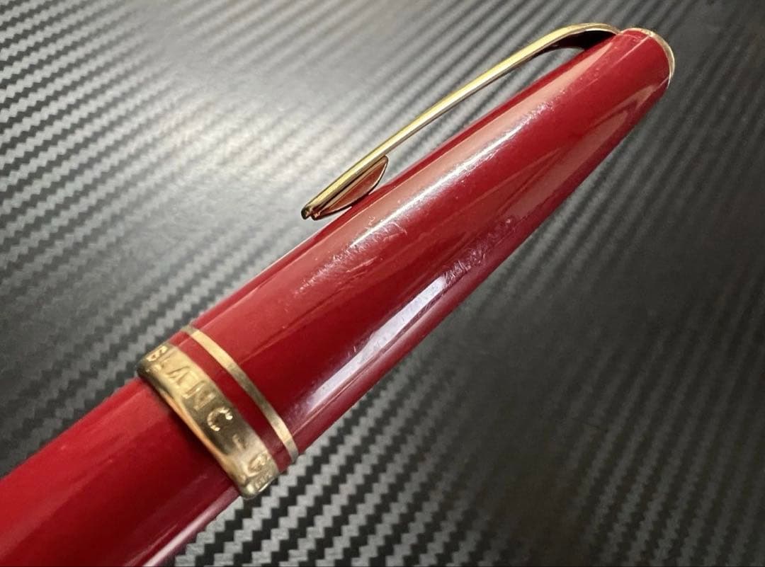 美品 モンブラン ジェネレーション 万年筆 レッド EF 極細字