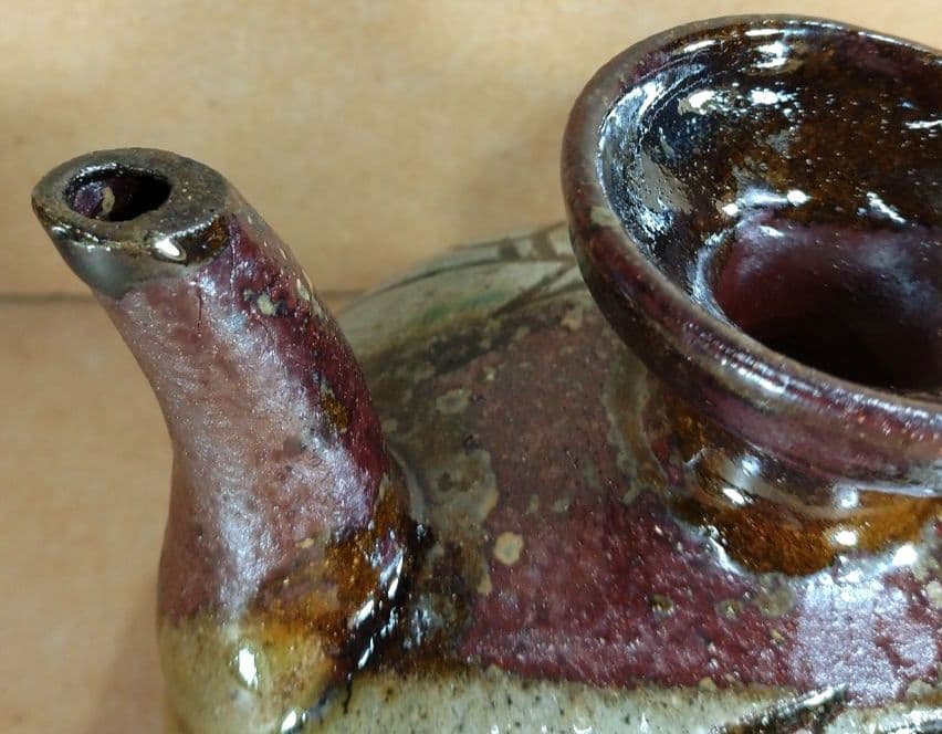 【本物保証】金城次郎 壷屋焼 酒器(カラカラ,ぐい呑) 共箱 栞 人間国宝 美品