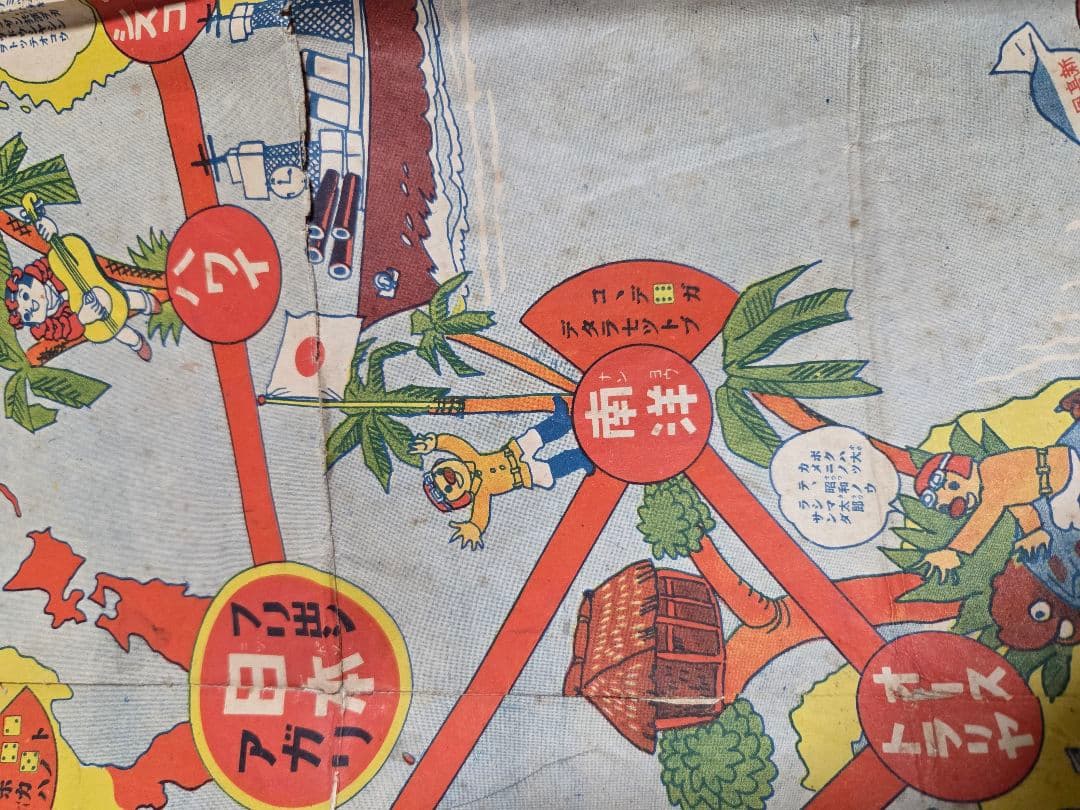 昭和10年発行　世界早マワリスゴロク　レトロ