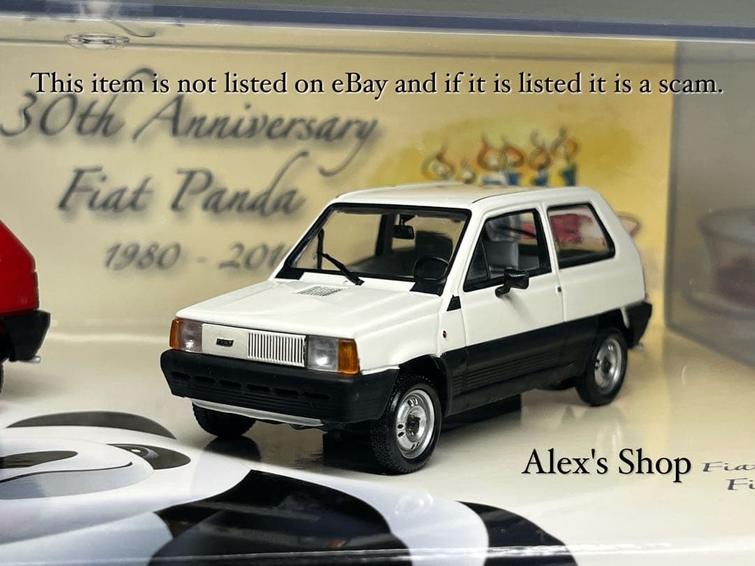 限定モデル❗️ミニチャンプス FIATパンダ30周年記念2台セット