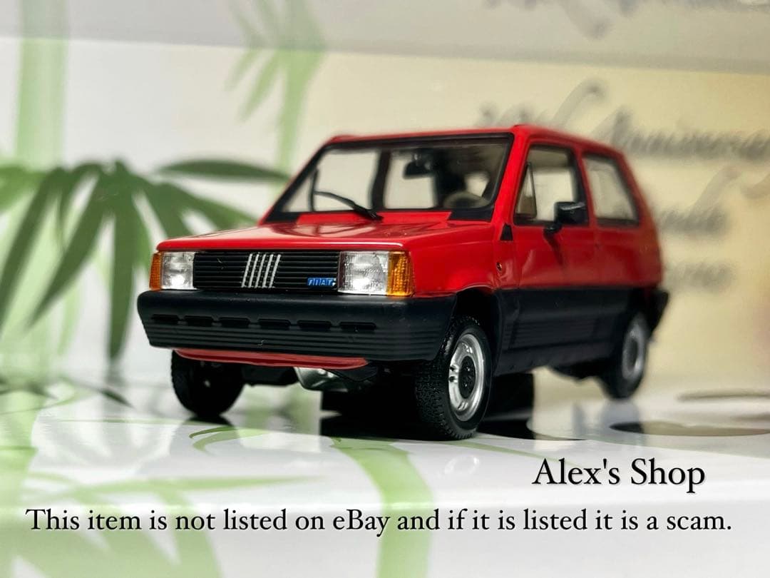 限定モデル❗️ミニチャンプス FIATパンダ30周年記念2台セット