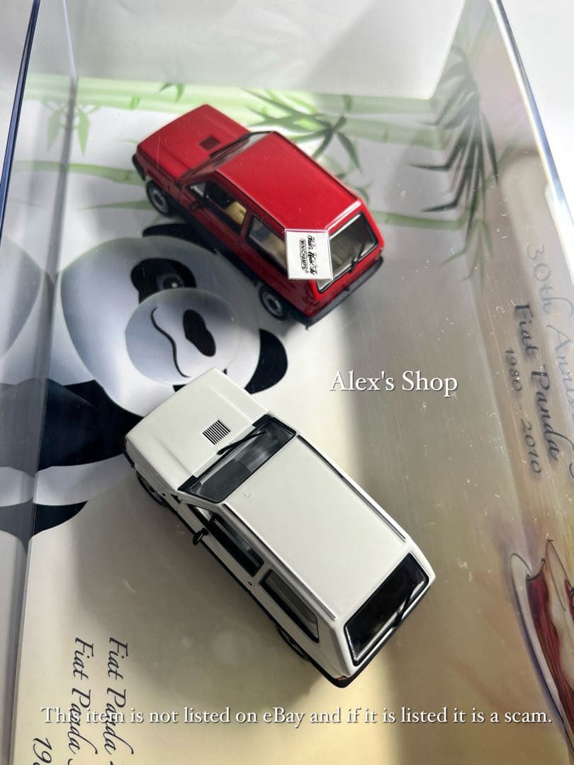 限定モデル❗️ミニチャンプス FIATパンダ30周年記念2台セット