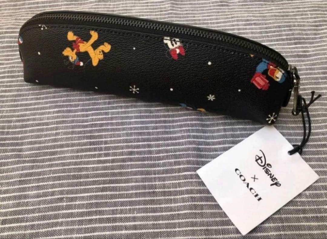新品　コーチ　ディズニー　ミッキー　ペンケース