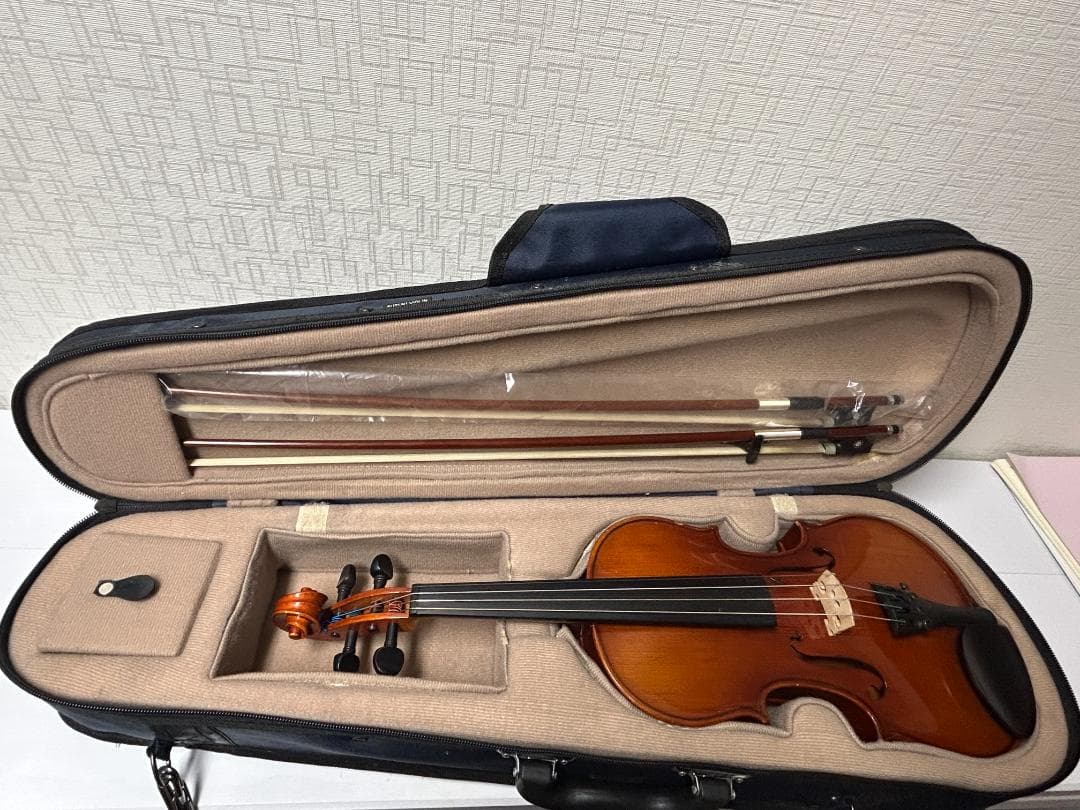 Suzuki　バイオリンNo.230　1/2　ネイビーケース付き　すぐに使用可！