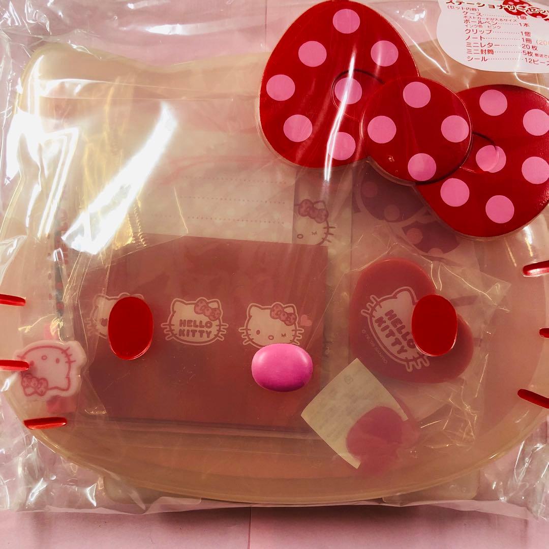 激レア★2008年製 ハローキティ ステーショナリーセット 顔ケース 文具セット