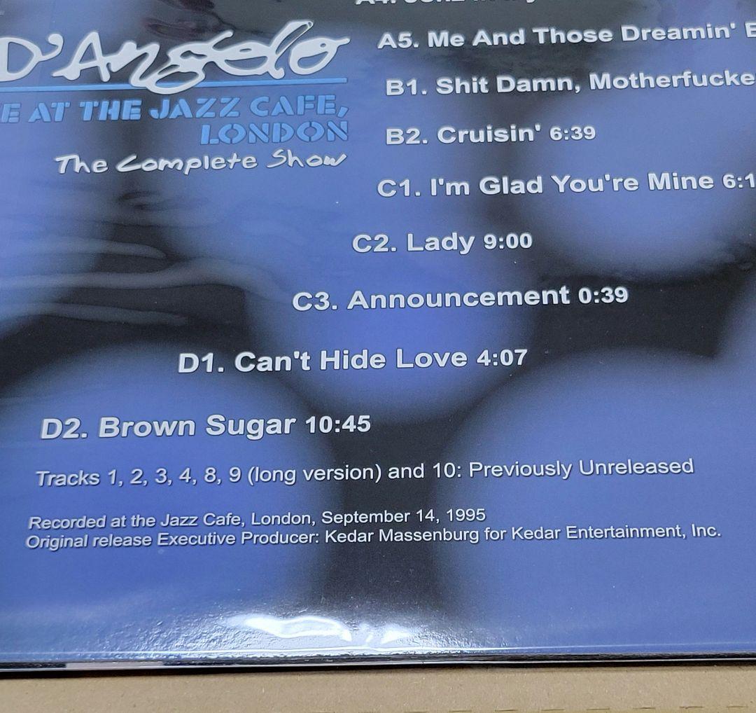 洋楽 LP D'Angelo Live At The Jazz Cafe London