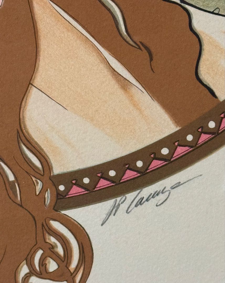 値下！アルフォンス・ミュシャ限定リトグラフ 代表作 ビザンチンヘッドブルネット