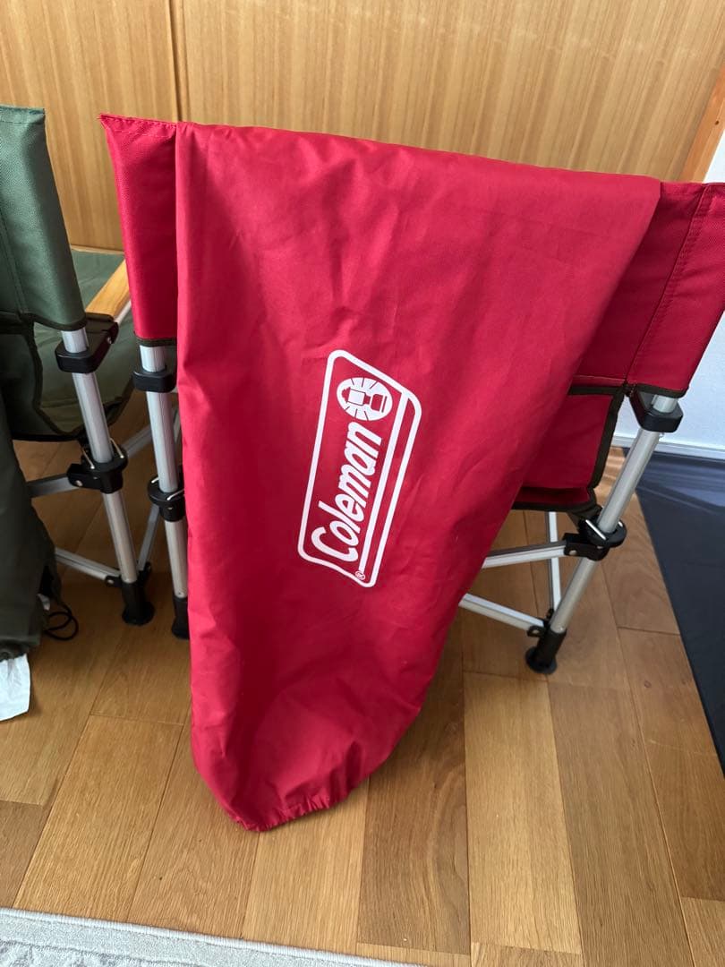Coleman アウトドアチェア ツーウェイキャプテンチェア レッド グリーン