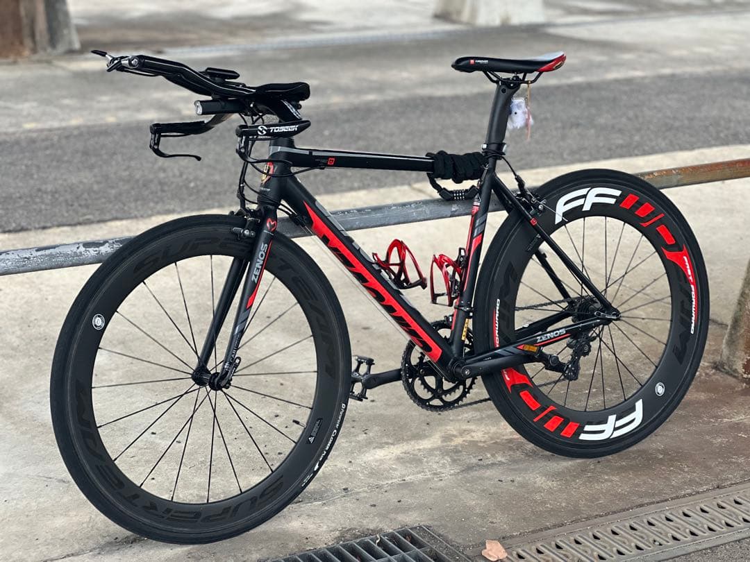 【直接取引限定 手元9万】魔改造カノーバーゼノス ロードバイク TT化 完成車