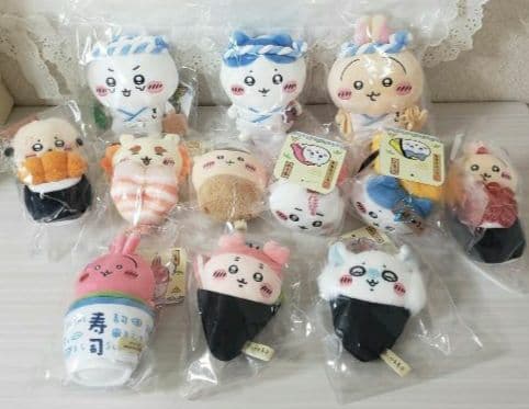 ✨コンプリート✨☺️新品・タグ付・未開封☺️ちいかわ寿司★ぬいぐるみ★マスコット