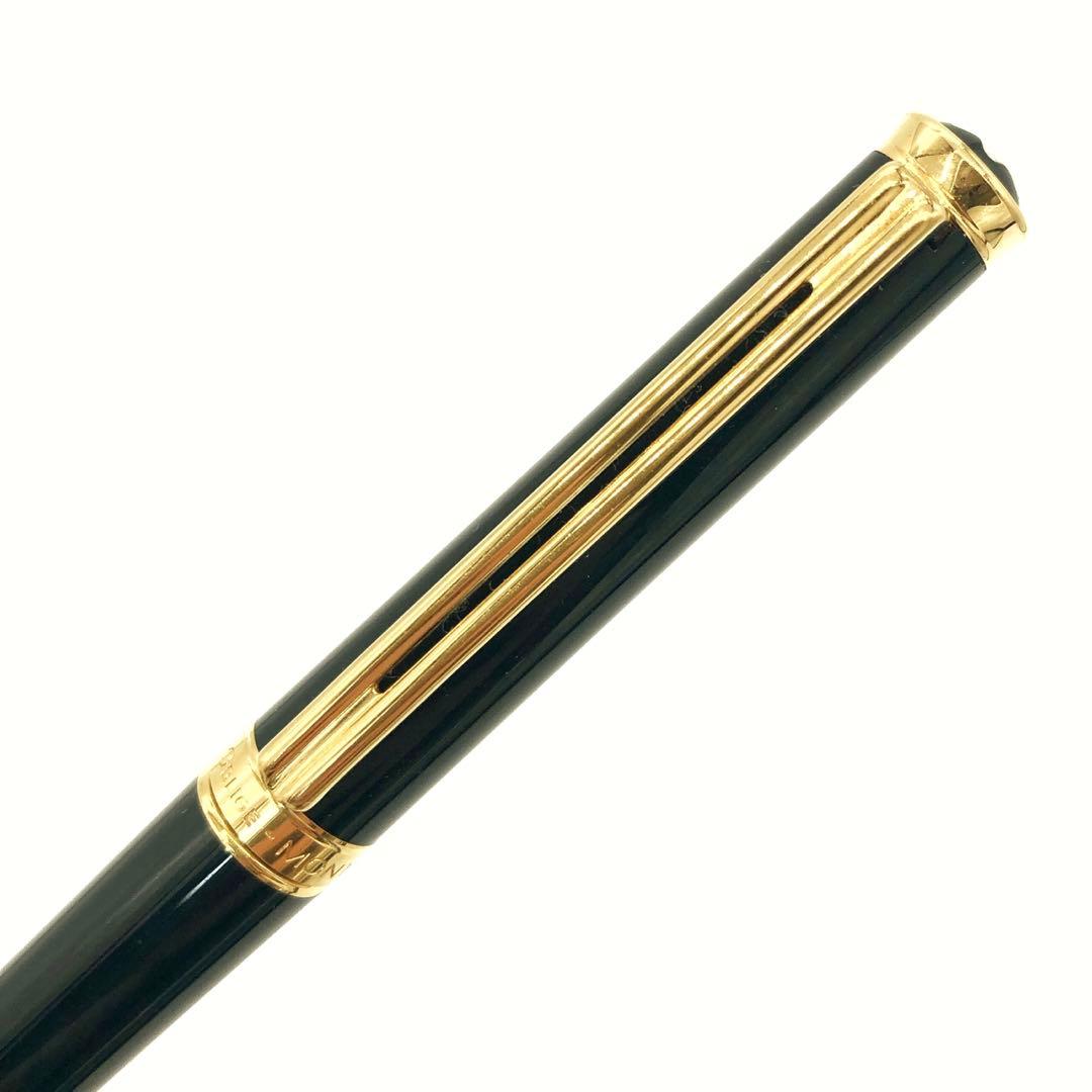 極美品✨モンブラン ノブレスオブリージュ　ボールペン ブラック　ゴールド メンズ