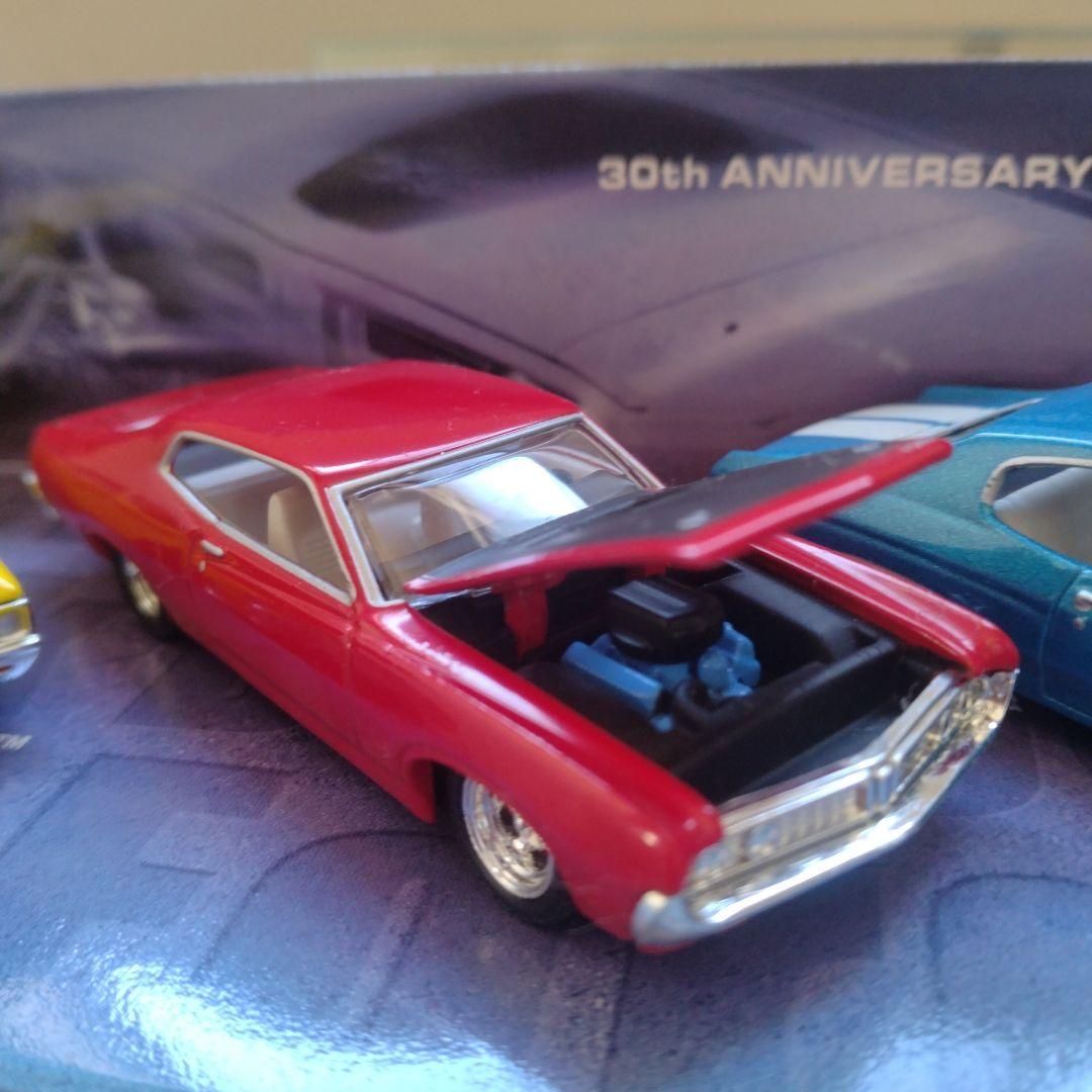 ホットウィール•マッスルカー!!30周年記念 ミニカー 4台セット